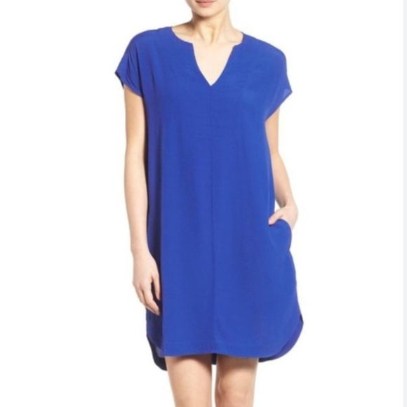Madewell Blue du Jour Tunic Shirt Dress | size M - Picture 1 of 12